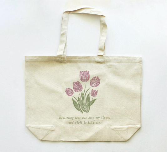 There Is A Fountain Extra Large Tote Bag