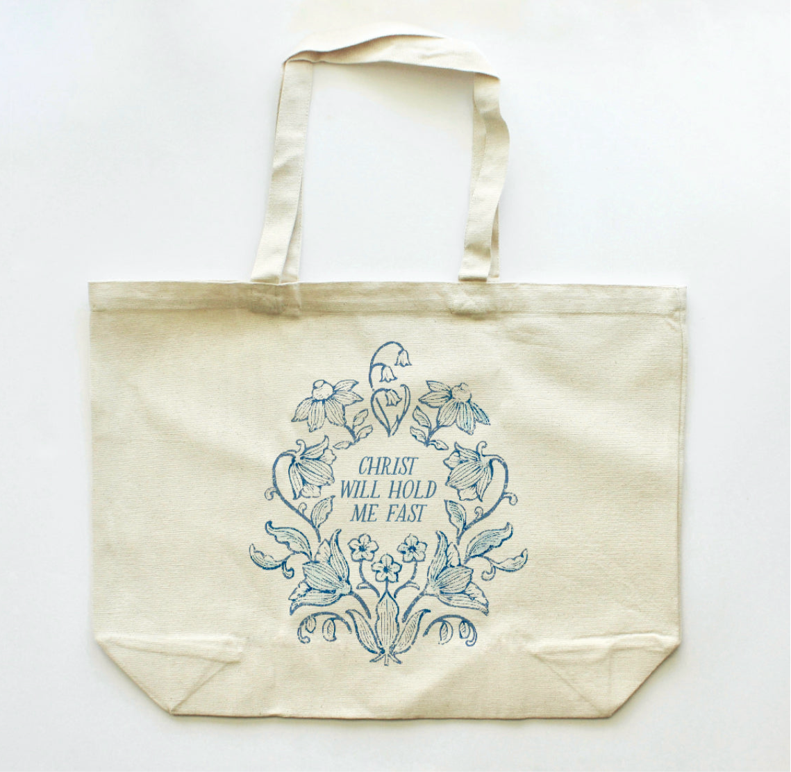 Christ Will Hold Me Fast Extra Large Tote Bag