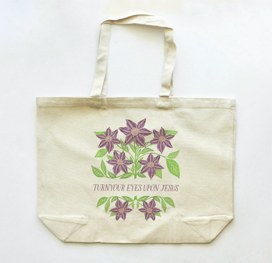 Turn Your Eyes Upon Jesus Extra Large Tote Bag