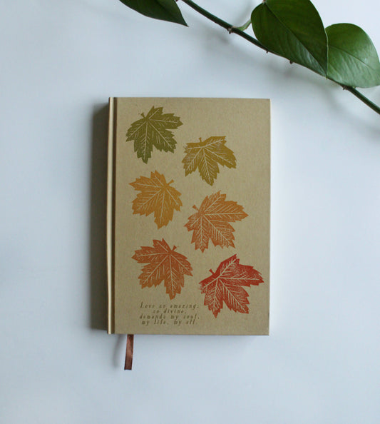 When I Survey the Wondrous Cross | Autumn Leaves | Hardcover Journal