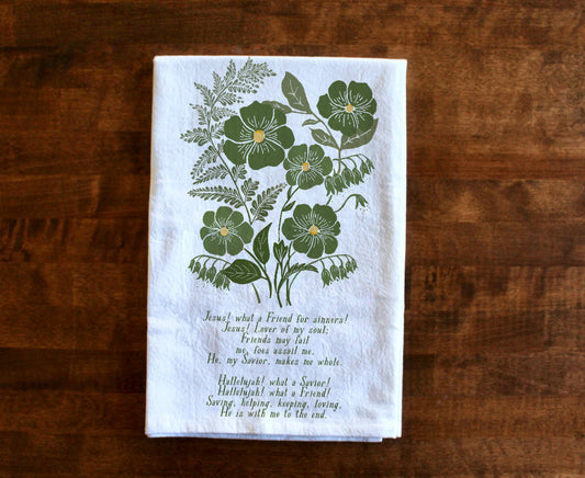 Jesus, What A Friend For Sinners | Hymn Tea Towel