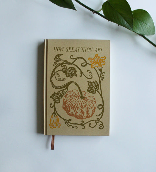 How Great Thou Art | Fall Pumpkin | Hardcover Journal