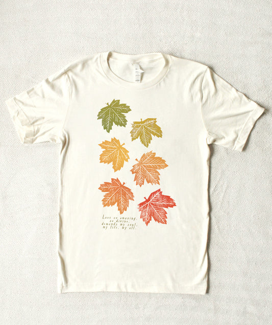When I Survey the Wondrous Cross | Adult Shirt | Autumn Leaves