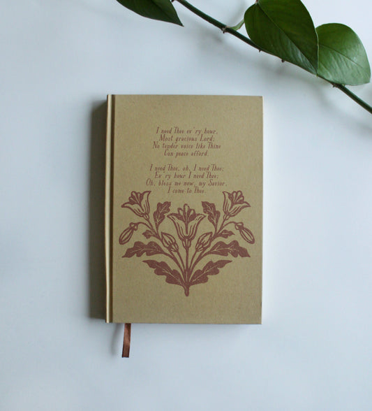 I Need Thee Every Hour | Hardcover Journal