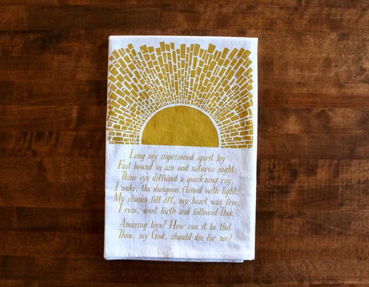 And Can It Be, That I Should Gain? | Hymn Tea Towel