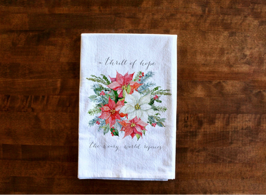 A Thrill of Hope | Christmas Tea Towel