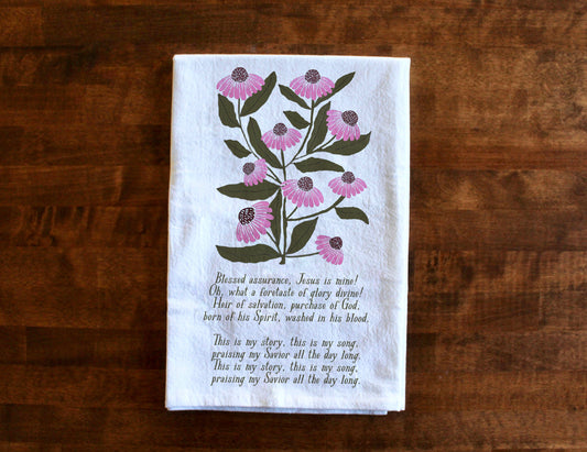 Blessed Assurance | Hymn Tea Towel