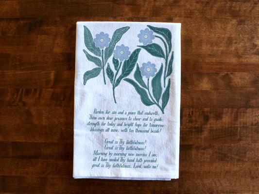 Great is Thy Faithfulness | Hymn Tea Towel