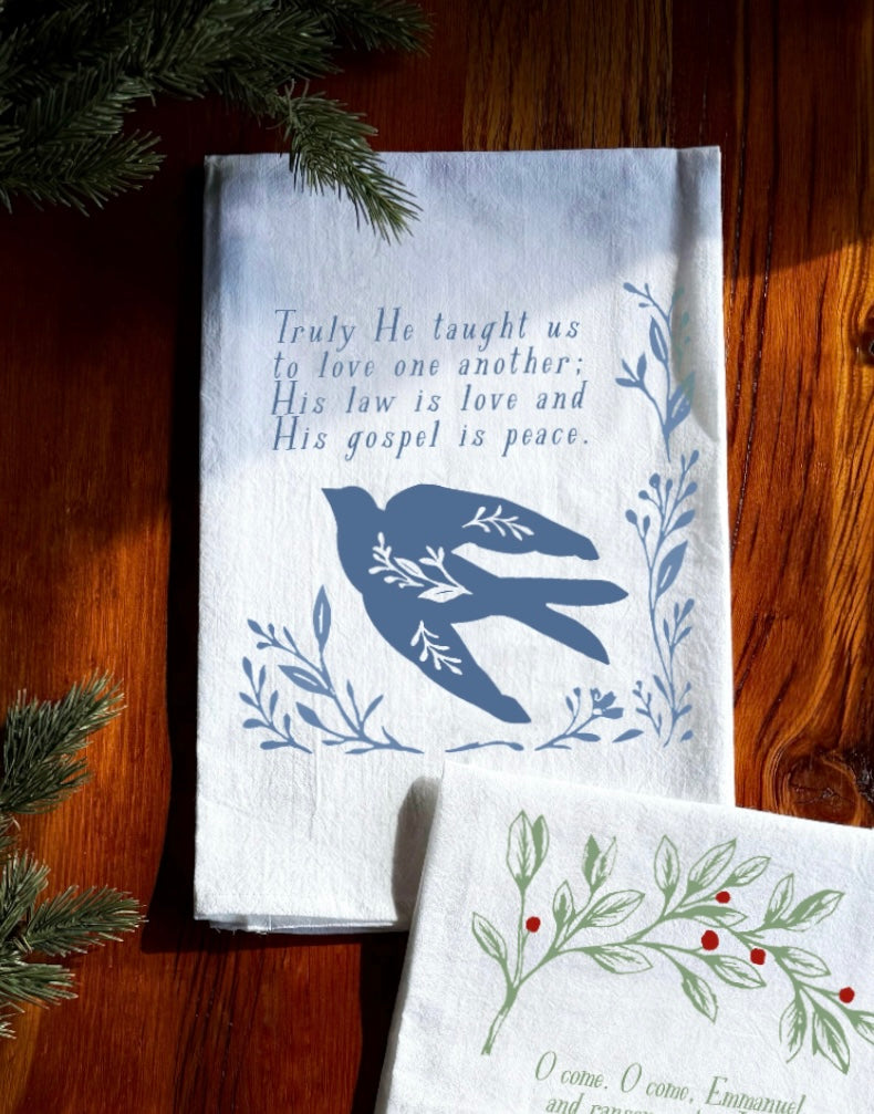 O Holy Night | Christmas Hymn Tea Towel