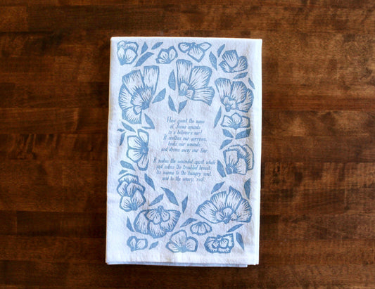 How Sweet the Name of Jesus Sounds | Hymn Tea Towel