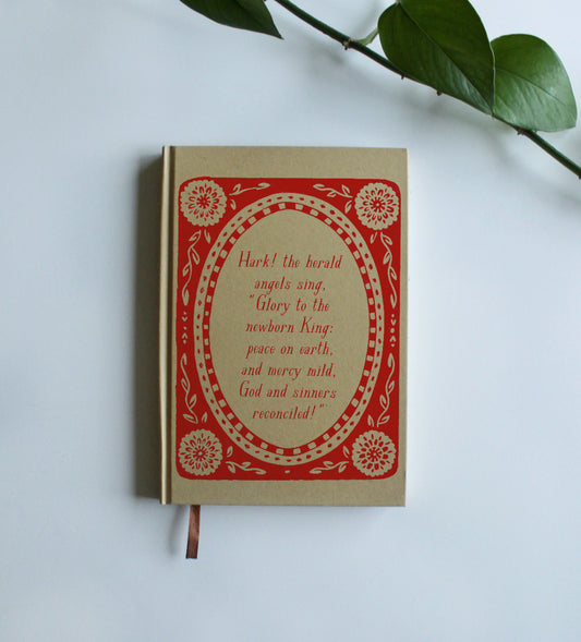 Hark! The Harold Angels Sing | Christmas Hymn Hardcover Journal