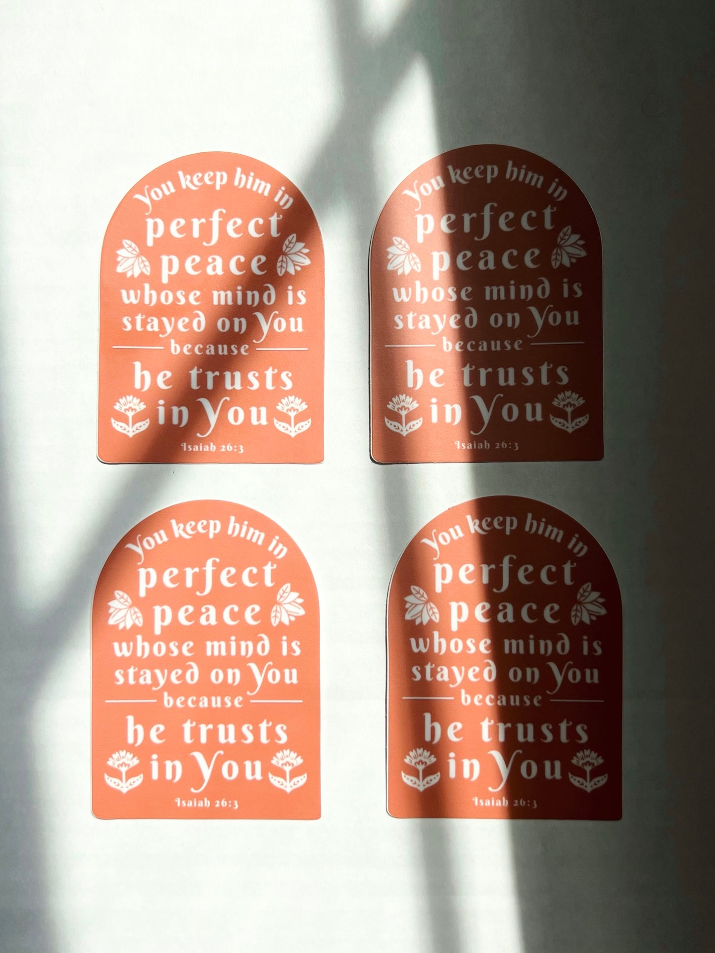 Isaiah 26:3 | 2x3” Sticker